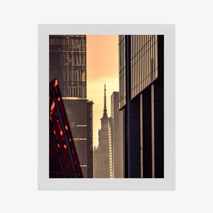 Plakat Widok Na Pałac Kultury O Poranku