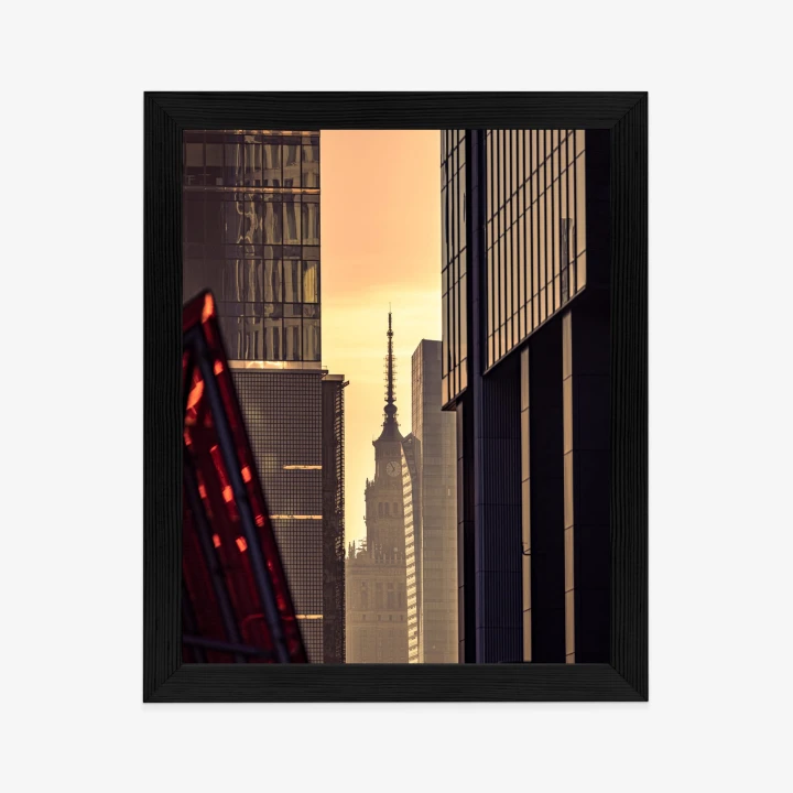 Plakat Widok Na Pałac Kultury O Poranku