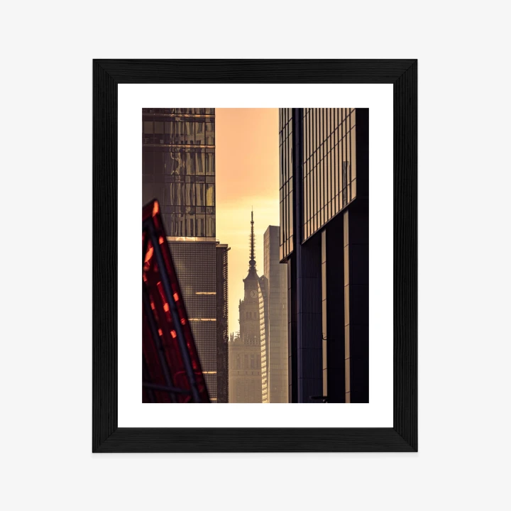 Plakat Widok Na Pałac Kultury O Poranku