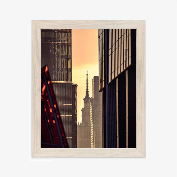 Plakat Widok Na Pałac Kultury O Poranku