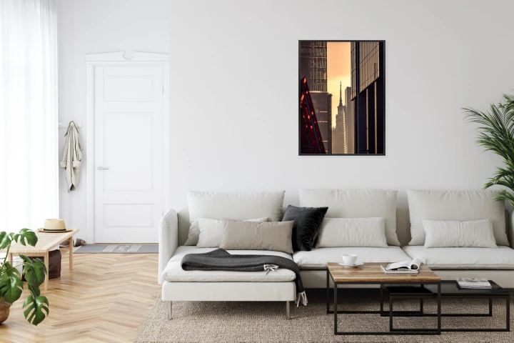 Plakat Widok Na Pałac Kultury O Poranku