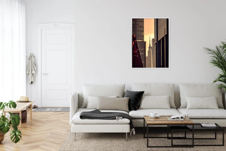 Plakat Widok Na Pałac Kultury O Poranku