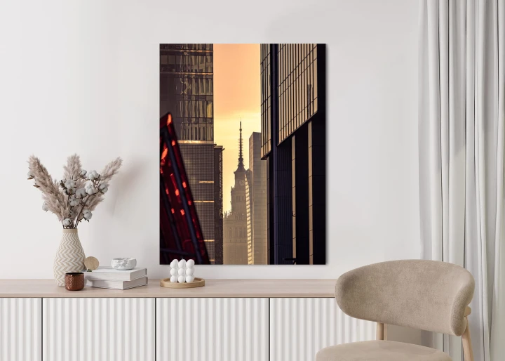 Plakat Widok Na Pałac Kultury O Poranku