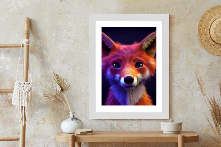 Plakat Animated Of A Cute Fox Cartoon