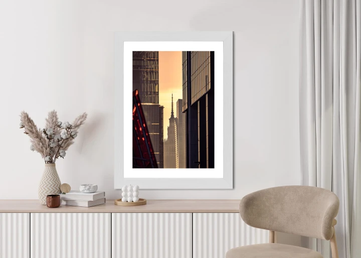 Plakat Widok Na Pałac Kultury O Poranku