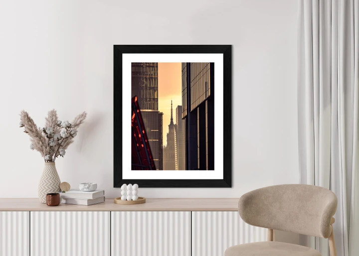 Plakat Widok Na Pałac Kultury O Poranku