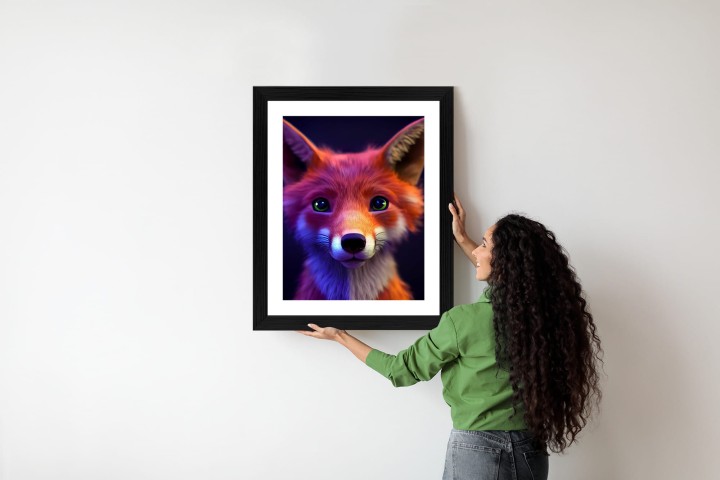 Plakat Animated Of A Cute Fox Cartoon