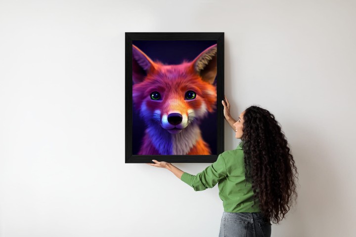 Plakat Animated Of A Cute Fox Cartoon