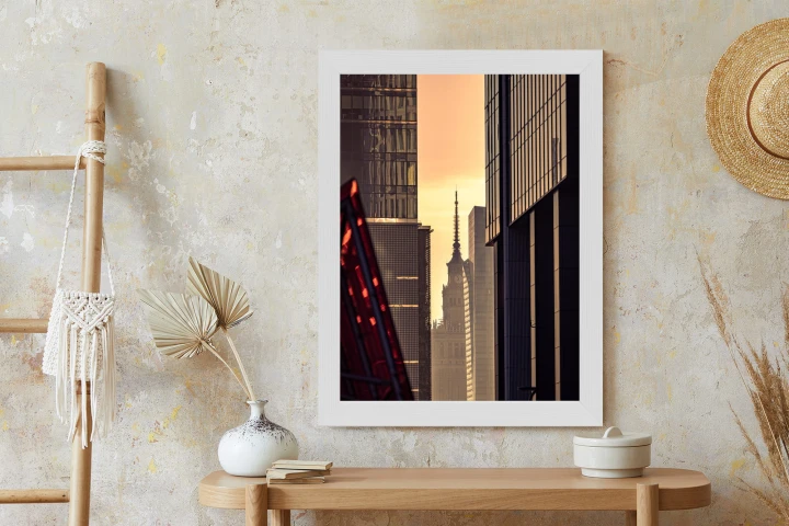 Plakat Widok Na Pałac Kultury O Poranku