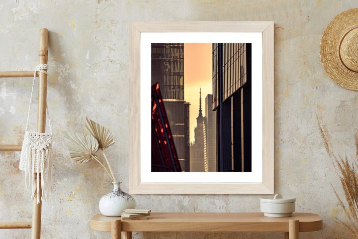 Plakat Widok Na Pałac Kultury O Poranku