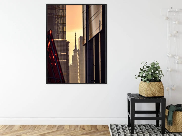 Plakat Widok Na Pałac Kultury O Poranku