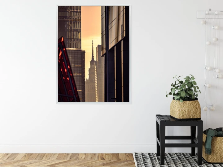 Plakat Widok Na Pałac Kultury O Poranku