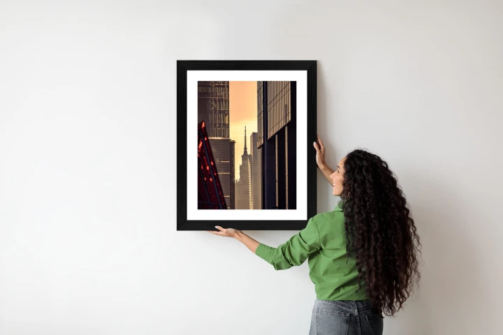 Plakat Widok Na Pałac Kultury O Poranku