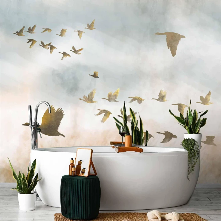 Fototapeta - Złote gęsi