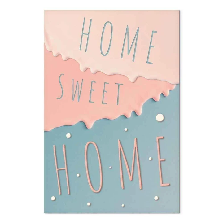 Obraz - Napisy: Home Sweet Home (1-częściowy) pionowy