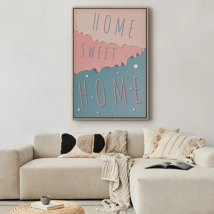 Obraz - Napisy: Home Sweet Home (1-częściowy) pionowy