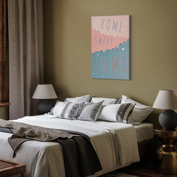Obraz - Napisy: Home Sweet Home (1-częściowy) pionowy
