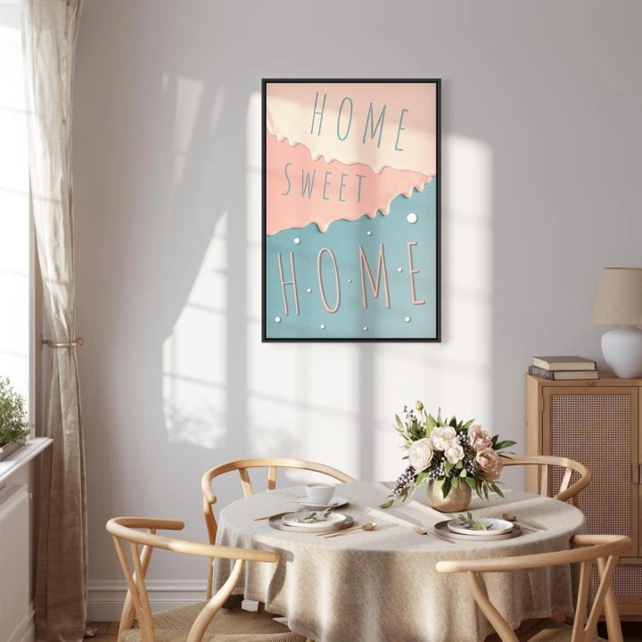 Obraz - Napisy: Home Sweet Home (1-częściowy) pionowy