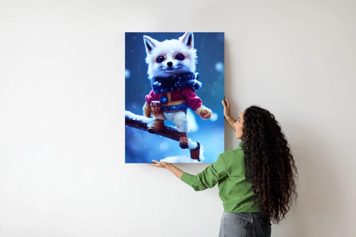 Plakat Bajkowy Lis W Śniegu