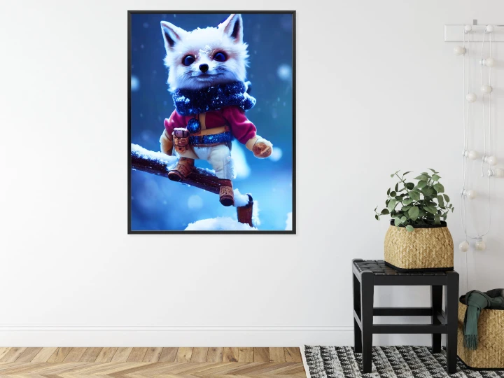 Plakat Bajkowy Lis W Śniegu