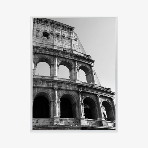 Plakat W Czerni I Bieli Rzymskie Koloseum
