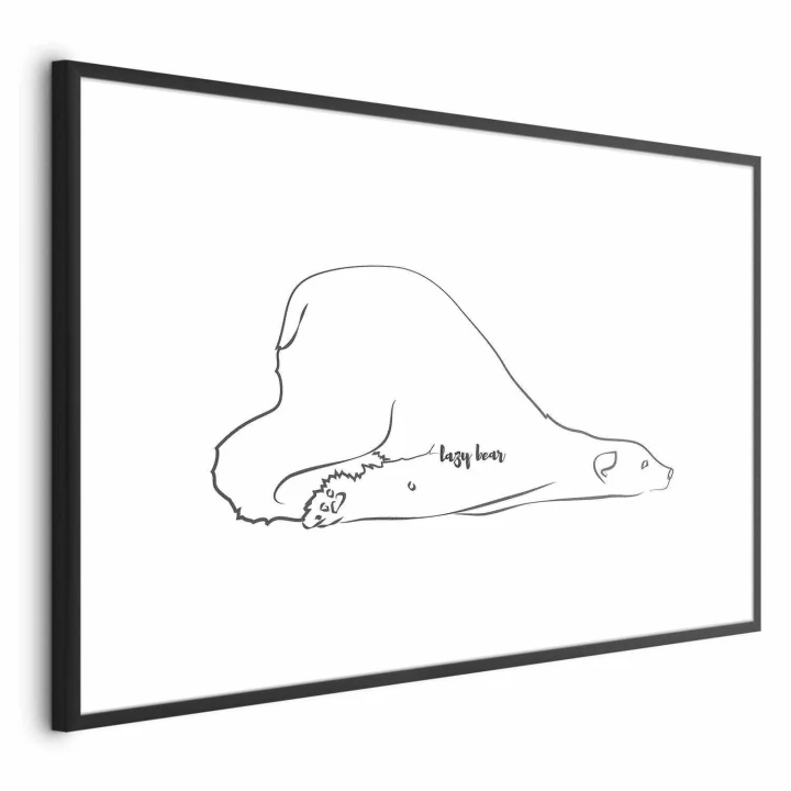 Plakat - Leniwy niedźwiedź