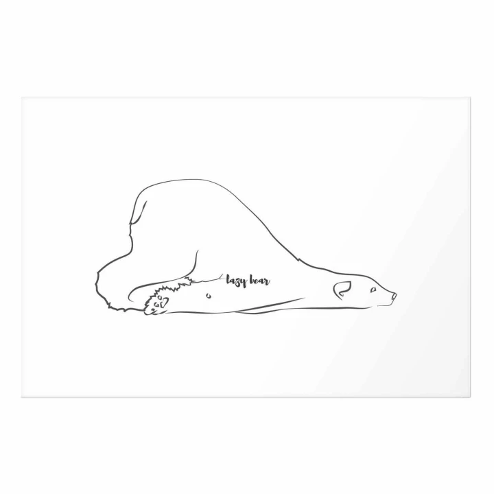 Plakat - Leniwy niedźwiedź