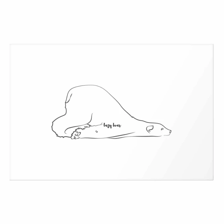 Plakat - Leniwy niedźwiedź