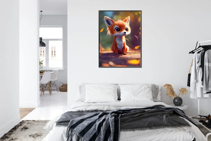 Plakat Lisek W Jesiennym Lesie