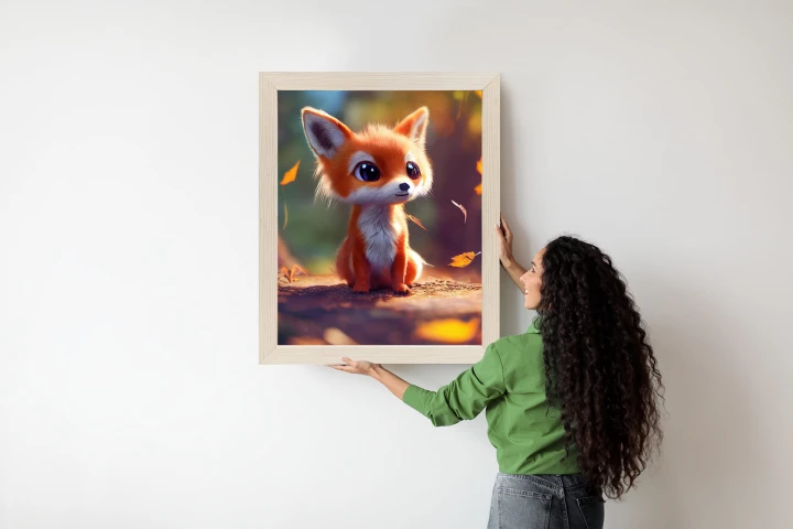 Plakat Lisek W Jesiennym Lesie
