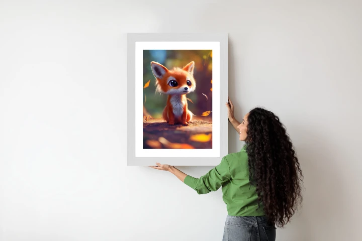 Plakat Lisek W Jesiennym Lesie