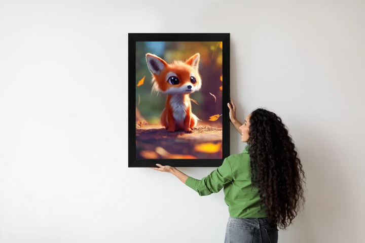 Plakat Lisek W Jesiennym Lesie