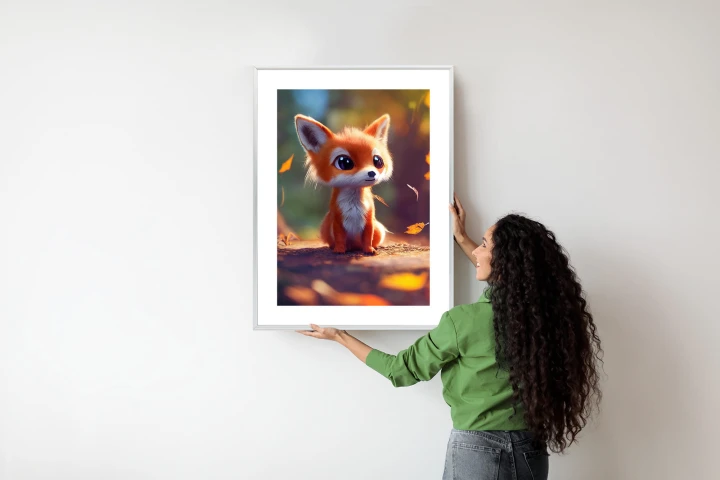 Plakat Lisek W Jesiennym Lesie