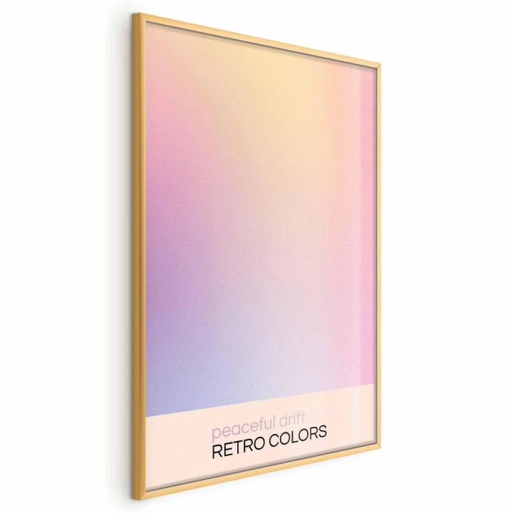 Plakat - Peaceful Drift - Delikatne pastelowe odcienie tworzące harmonijną całość