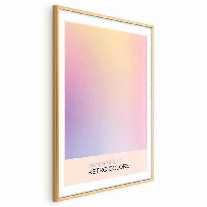 Plakat - Peaceful Drift - Delikatne pastelowe odcienie tworzące harmonijną całość