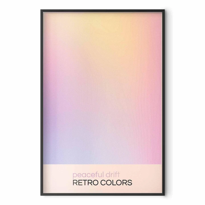 Plakat - Peaceful Drift - Delikatne pastelowe odcienie tworzące harmonijną całość