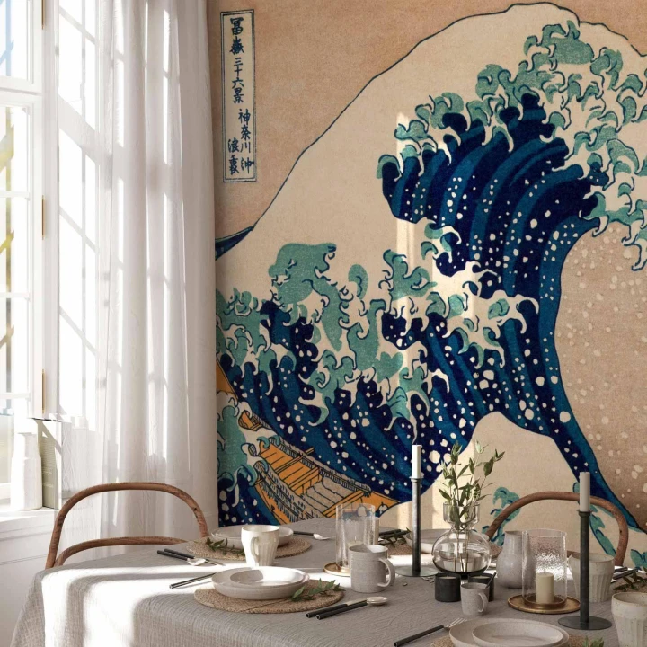 Fototapeta - Hokusai: Wielka fala w Kanagawie (Reprodukcja)