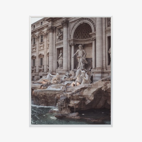 Plakat Fontanna W Rione Trevi Rzym