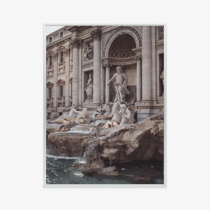 Plakat Fontanna W Rione Trevi Rzym