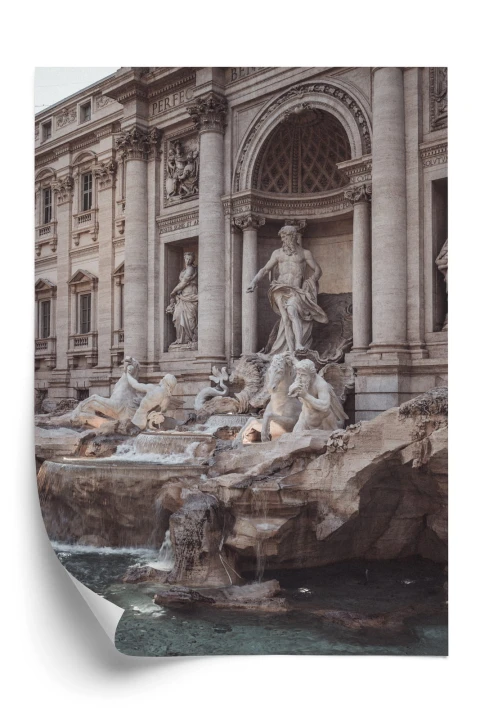 Plakat Fontanna W Rione Trevi Rzym
