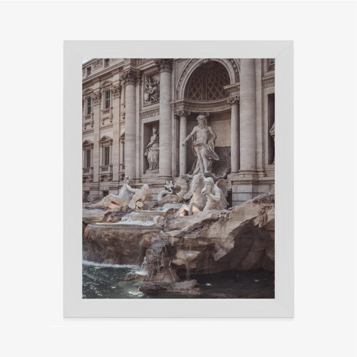 Plakat Fontanna W Rione Trevi Rzym