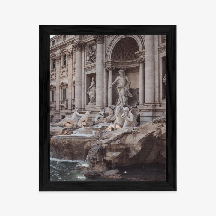 Plakat Fontanna W Rione Trevi Rzym