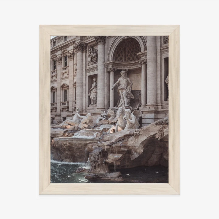 Plakat Fontanna W Rione Trevi Rzym