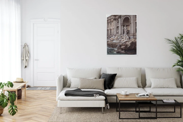 Plakat Fontanna W Rione Trevi Rzym