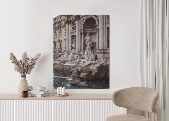 Plakat Fontanna W Rione Trevi Rzym