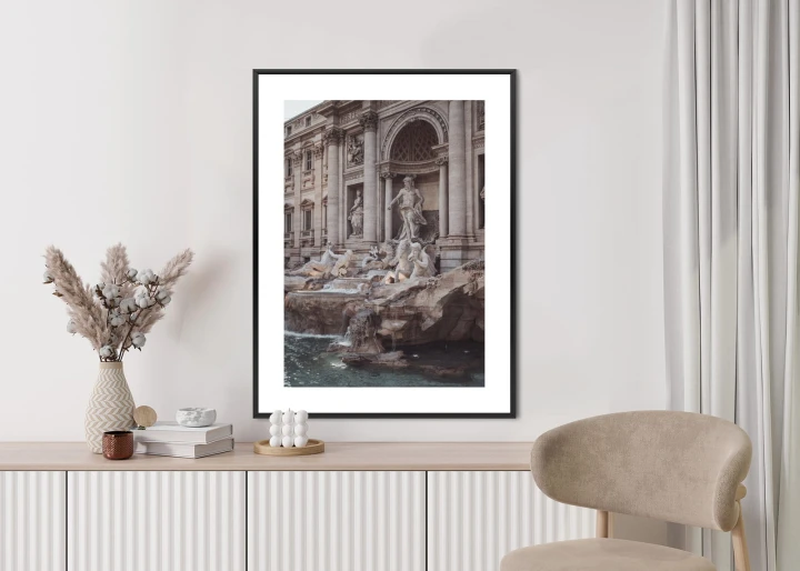 Plakat Fontanna W Rione Trevi Rzym