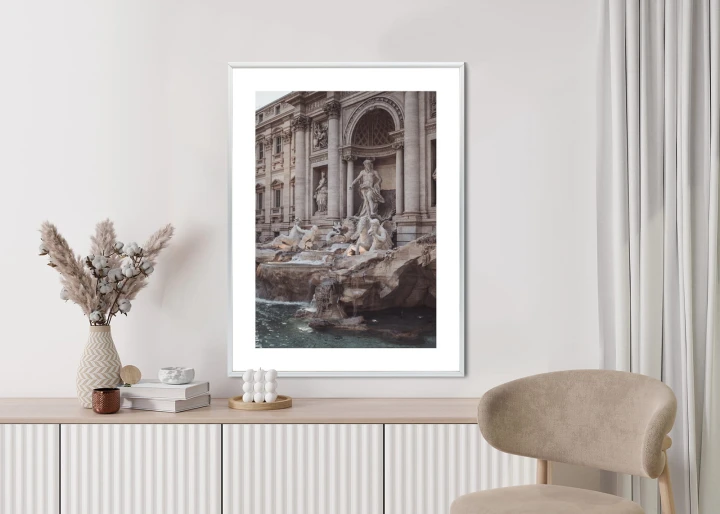 Plakat Fontanna W Rione Trevi Rzym