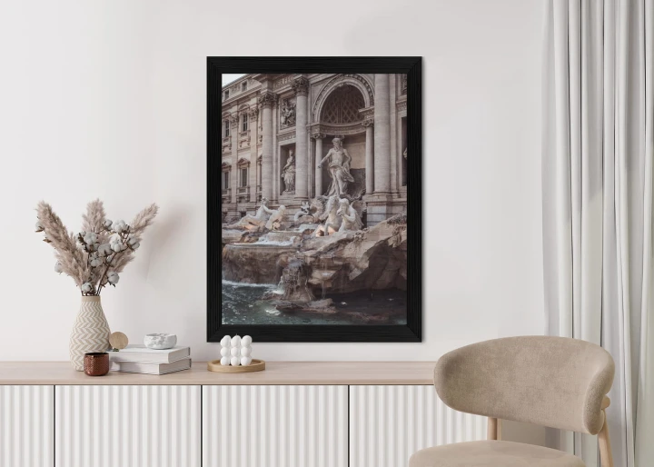 Plakat Fontanna W Rione Trevi Rzym