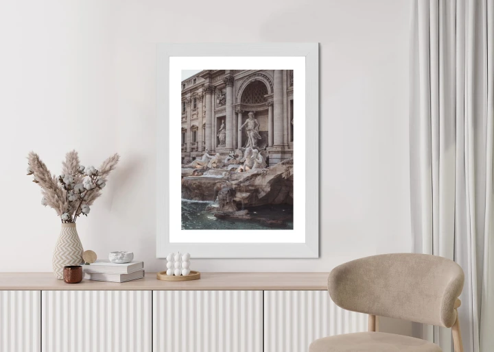 Plakat Fontanna W Rione Trevi Rzym