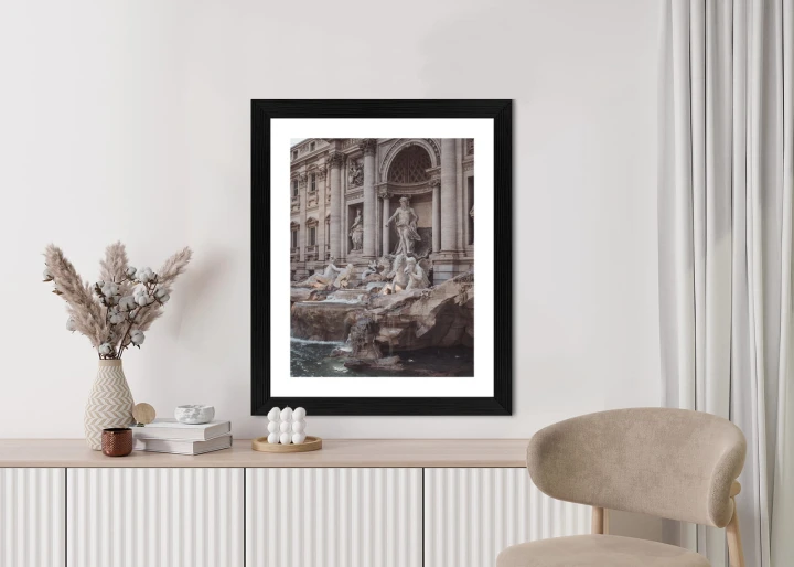 Plakat Fontanna W Rione Trevi Rzym